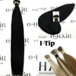 Extensions Microrings Slavic Hair One Donor 55cm 1# Jet Black