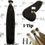 Extensions Microrings Slavic Hair One Donor 55cm 1B# Natural Black