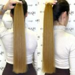 Αλογοουρά Φυσική Russian Hair Gold Line 55cm 8# Caramel Brown