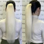 Αλογοουρά ponytail φυσικά μαλλιά bronze line 55-60cm Ice Blonde#