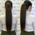 Αλογοουρά ponytail φυσικά μαλλιά bronze line 55-60cm  4# Brown