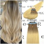 Tape Extensions Gold Line 10 Pcs Ombre Tgray# 60-65cm