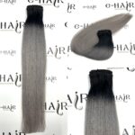 Τρέσα Φυσική Bronze Line Hair 55cm Ombre 1B/Gray#