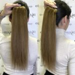 Αλογοουρά Ponytail Φυσικά Μαλλιά Silver Line Με Χτενάκι 45-50cm P6/27# Highlights