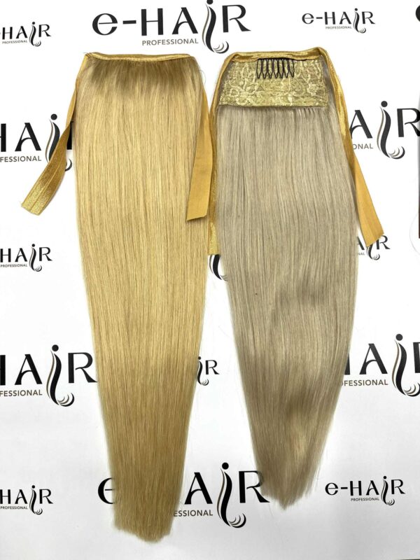 Αλογοουρά Ponytail Φυσικά Μαλλιά Silver Line Με Χτενάκι 45-50cm 1b# Natural Black - Image 3