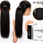 Αλογοουρά Ponytail Φυσικά Μαλλιά Silver Line Με Χτενάκι 45-50cm 1b# Natural Black