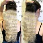 Αλογοουρά Φυσική Wavy Russian Hair Gold line T1b/Ice-blonde## 45-50cm