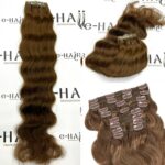 Τρέσα Φυσική Wavy Russian Hair Gold Line Με Clips 45-50cm 9#