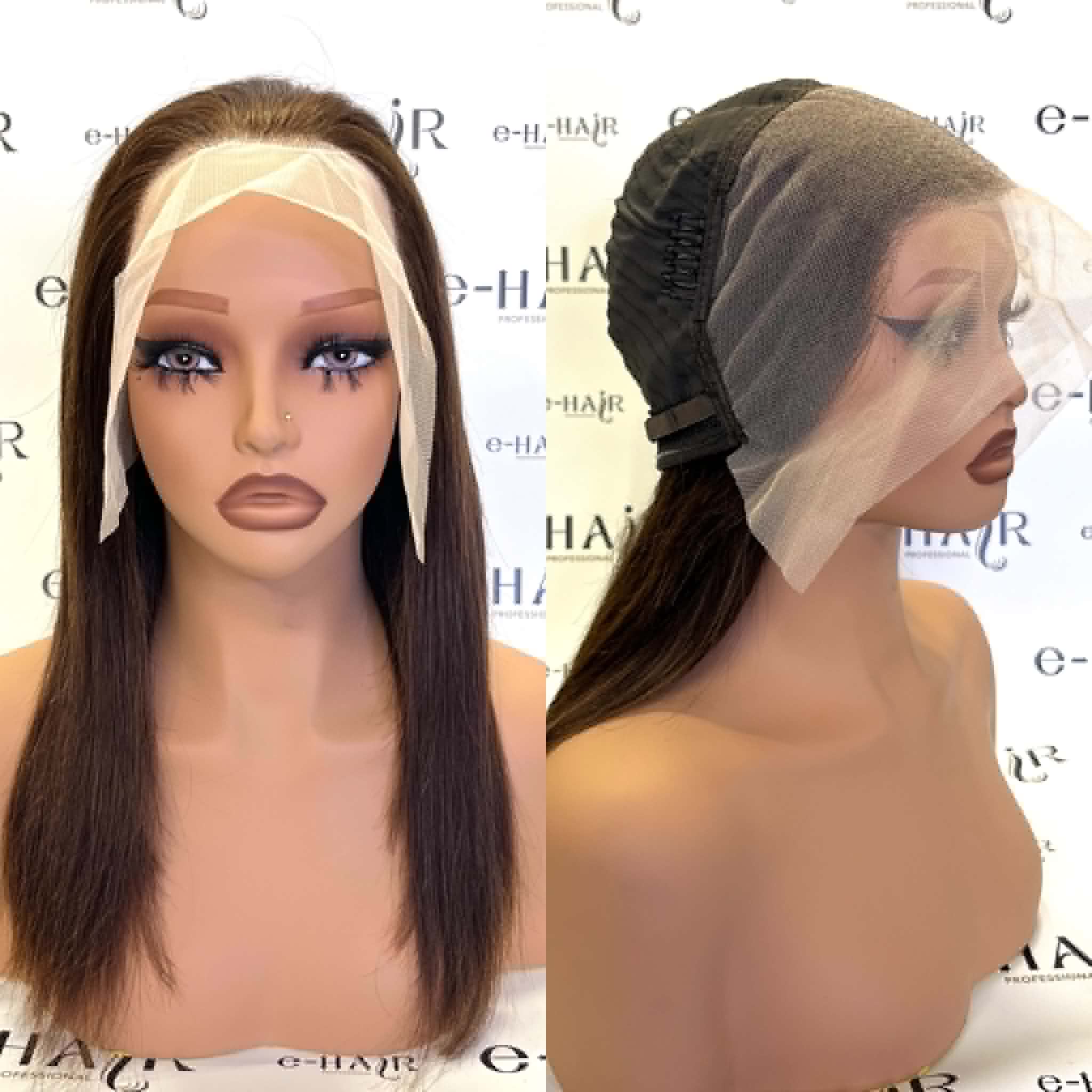 Περούκα φυσική Lace Front Μελίνα 4# 45-50cm - Image 3