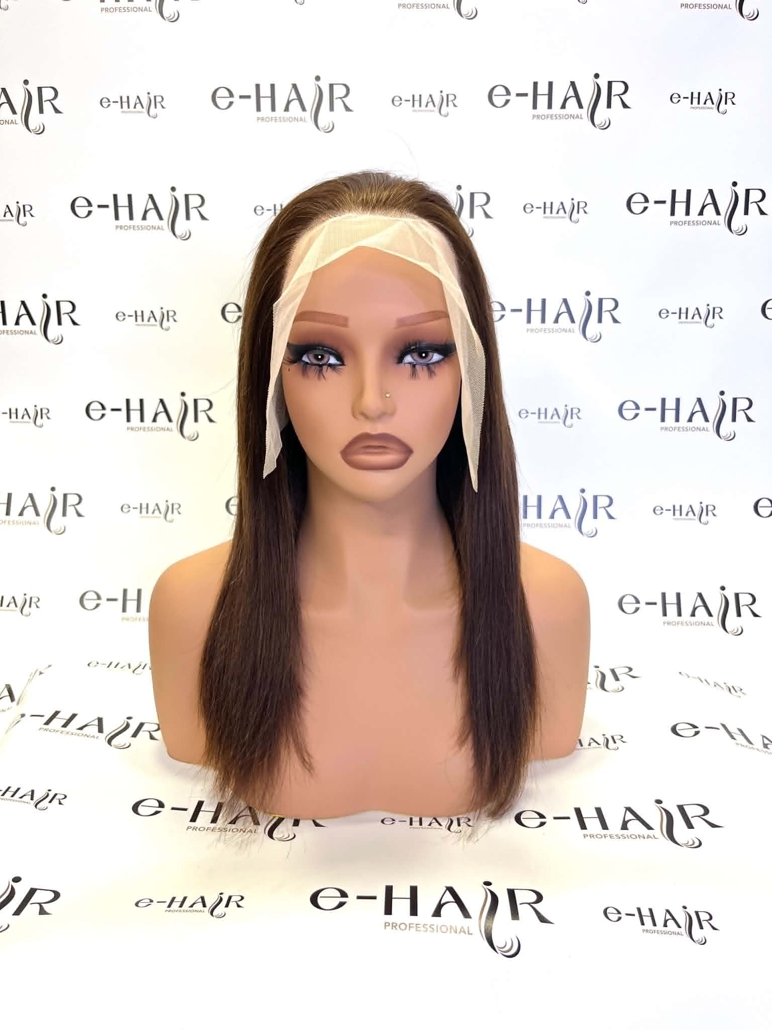 Περούκα φυσική Lace Front Μελίνα 4# 45-50cm - Image 8