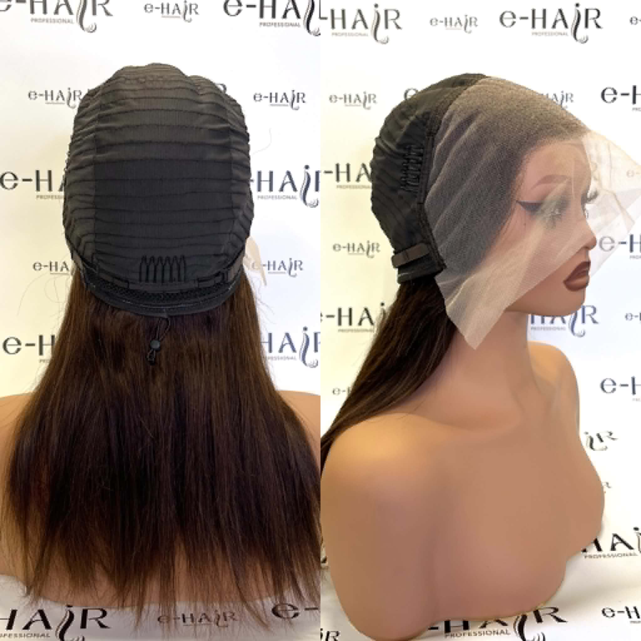 Περούκα φυσική Lace Front Μελίνα 4# 45-50cm - Image 2