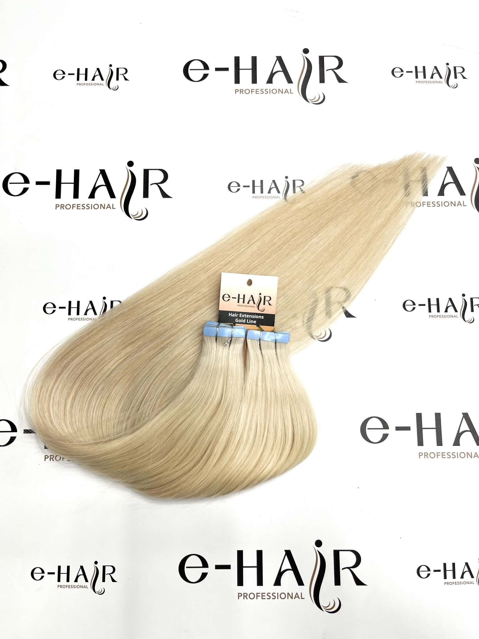 Tape Extensions Gold Line 10 Pcs Pearl-White# 60-65cm - Image 4