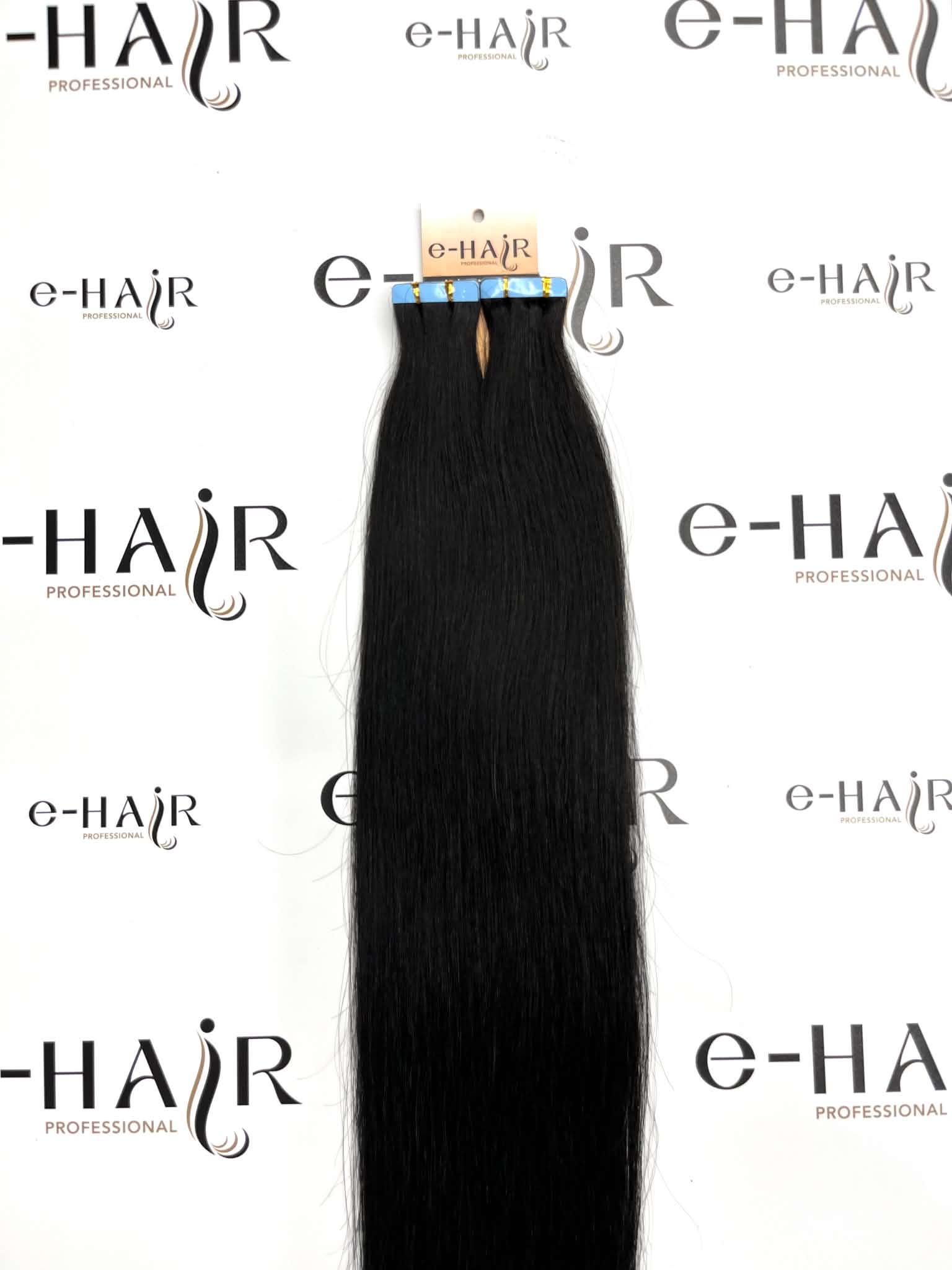 Tape Extensions Gold Line 10 Pcs 1# Jet black 60-65cm - Image 3