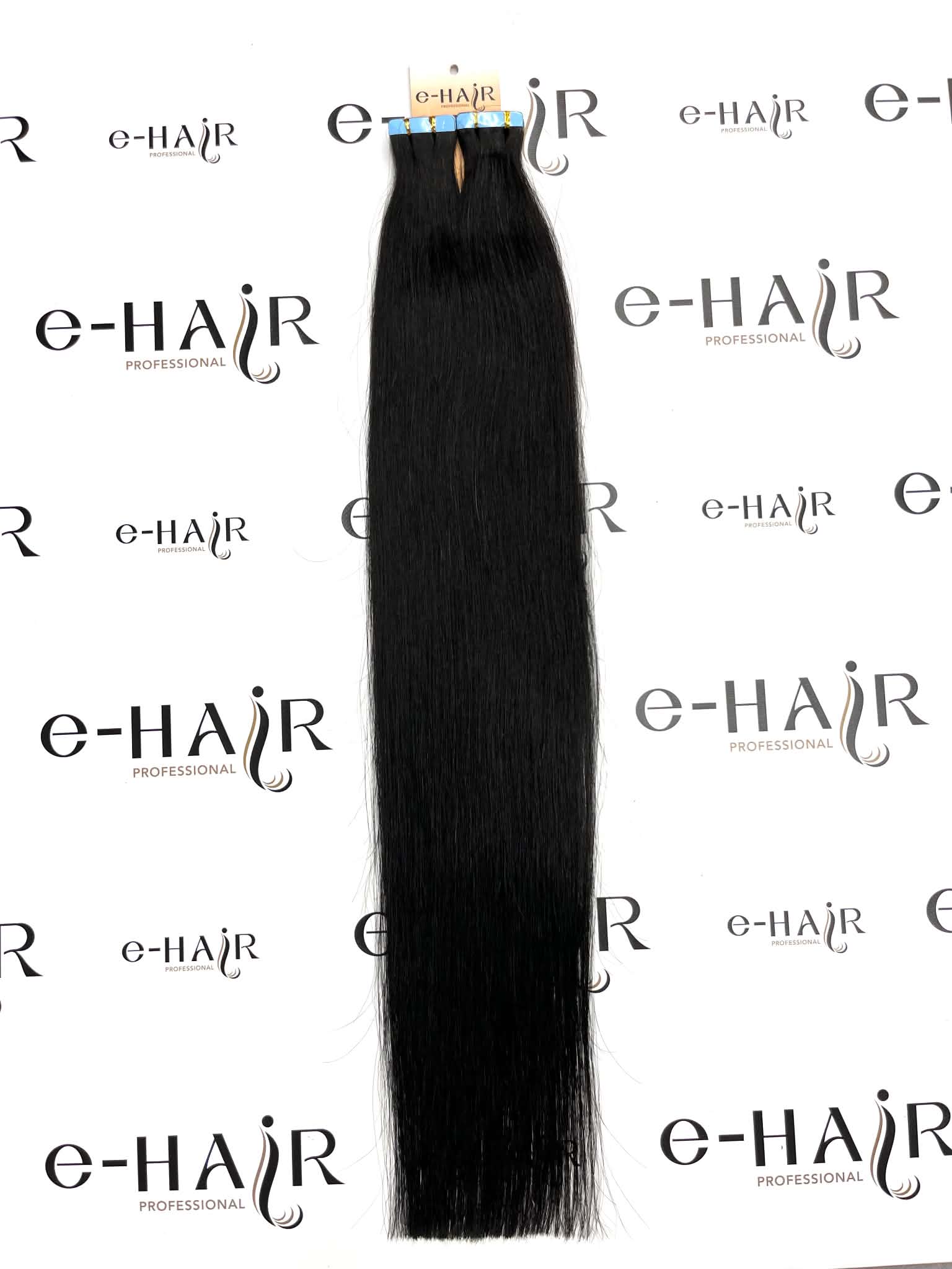 Tape Extensions Gold Line 10 Pcs 1# Jet black 60-65cm - Image 2