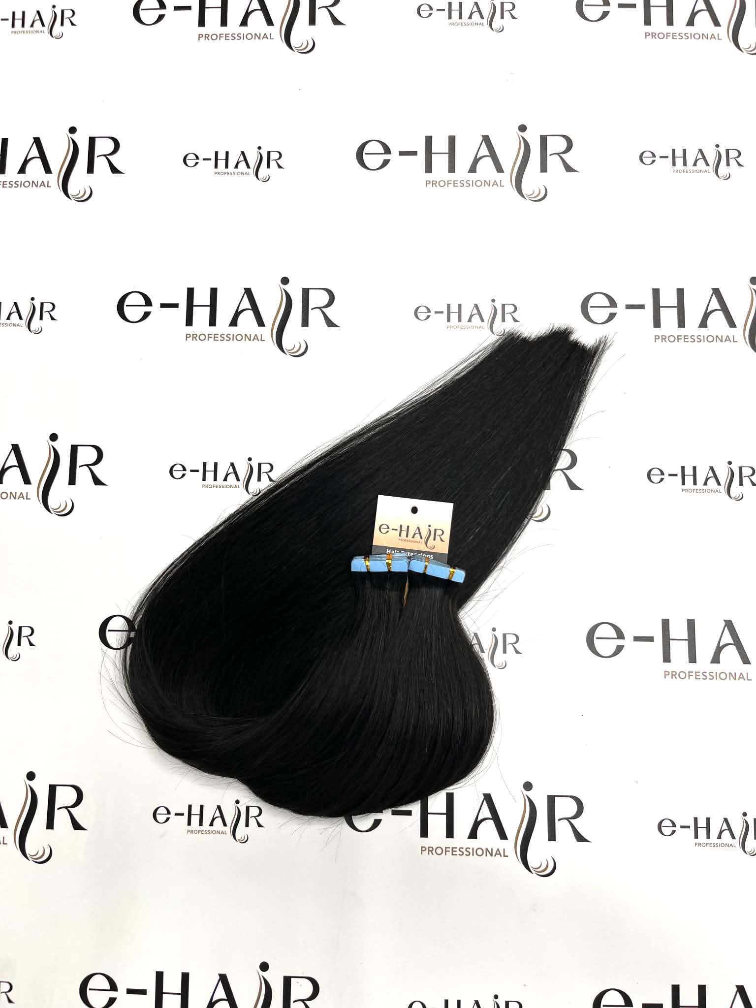 Tape Extensions Gold Line 10 Pcs 1# Jet black 60-65cm - Image 4