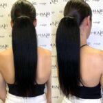 Αλογοουρά Ponytail Φυσικά Μαλλιά Silver Line Με Χτενάκι 45cm 1b# Natural Black 85gram