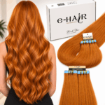 Tape Extensions Gold Line 10 Pcs Orange# 60-65cm