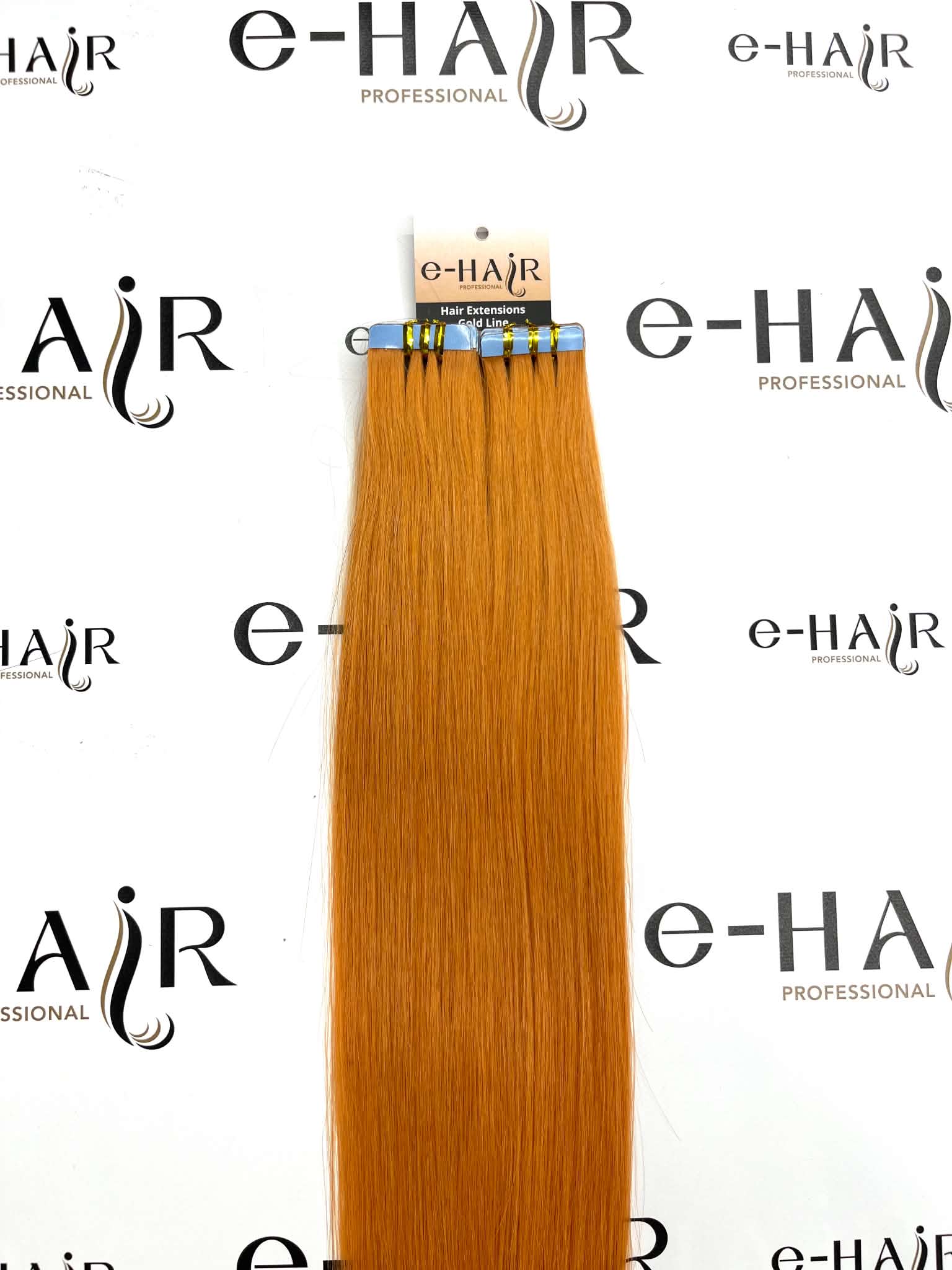 Tape Extensions Gold Line 10 Pcs Orange# 60-65cm - Image 4