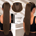 Αλογοουρά ponytail φυσικά μαλλιά bronze line 55-60cm 4# Brown