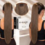Αλογοουρά ponytail φυσικά μαλλιά bronze line 55-60cm 6# Light Brown