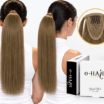 Αλογοουρά Ponytail Φυσικά Μαλλιά Silver Line Με Χτενάκι 45-50cm 8B#