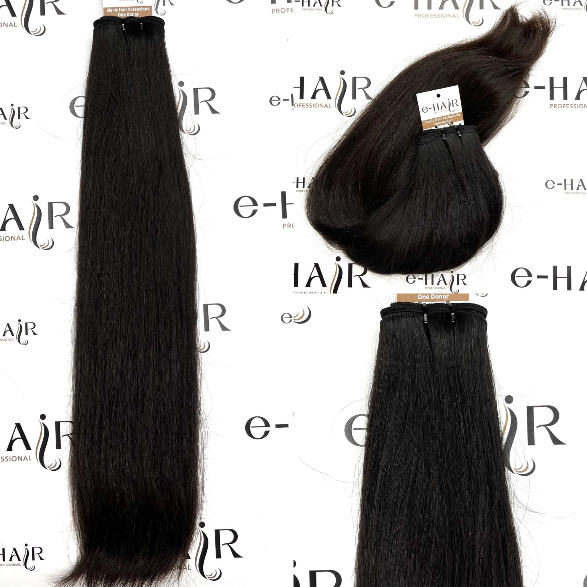 Τρέσα Φυσική Virgin Line One Donor Baby Hair Undyed 60cm 2# Dark Brown 230Gram